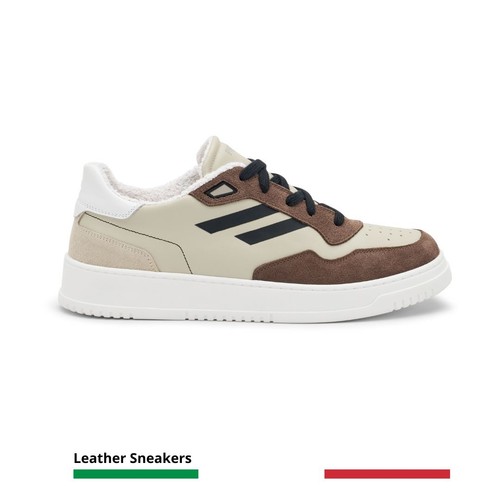 Leder sneaker made - leder, italy