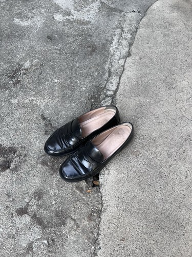 Vintage leather loafers - vintage,