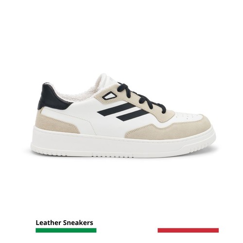 Leder sneaker made italy - leder,